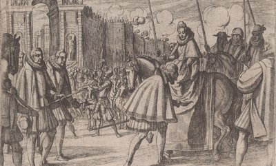 Triumphal Entry of Margaret of Austria into Milan, from The Life of Margaret of Austria, 1612 by Antonio Tempesta