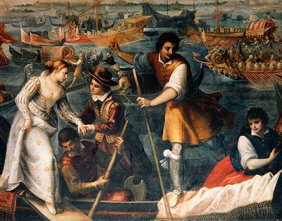 The Disembarkation of Caterina Cornaro in Venice in 1489 by Antonio Vassilacchi