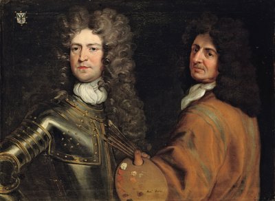 Double Portrait of the Artist with Brigadier-General Robert Killigrew by Antonio Verrio
