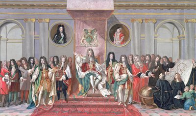 James II Receiving the Mathematical Scholars of Christ