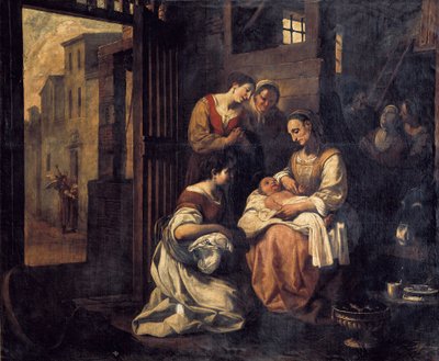 The Birth of Saint Francois by Antonio Viladomat