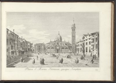 View of Campo Santa Maria Formosa in Venice (Platea S. Mariae Formosae, ejusque Templum) (Views of Buildings and Squares in Venice) by Antonio Visentini