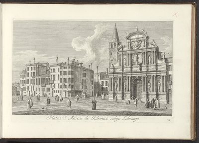 View of Campo Santa Maria Zobenigo in Venice by Antonio Visentini