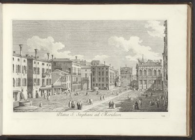 View of Campo Santo Stefano in Venice by Antonio Visentini