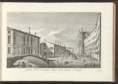 View of Campo dei Gesuiti in Venice by Antonio Visentini