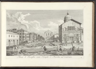 View of the Chiesa di San Giuseppe di Castello in Venice by Antonio Visentini