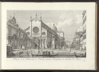 View of the Church of Santi Giovanni e Paolo in Venice by Antonio Visentini