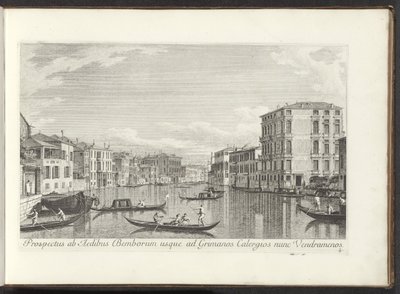View of the Grand Canal, Palazzo Bembo and Palazzo Vendramin-Calergi in Venice by Antonio Visentini