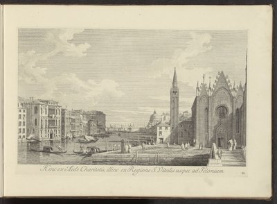 View of the Grand Canal and the Church of Santa Maria della Carità in Venice by Antonio Visentini