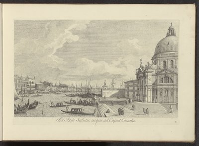 View of the Grand Canal and Santa Maria della Salute in Venice (Urbis Venetiarum prospectus celebriores) by Antonio Visentini
