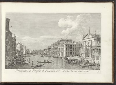 View of the Grand Canal and the Church of San Stae in Venice by Antonio Visentini