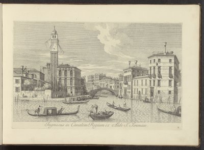 View of the Cannaregio and Palazzo Labia in Venice by Antonio Visentini