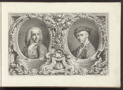Portraits of Artists Canaletto and Antonio Visentini by Antonio Visentini