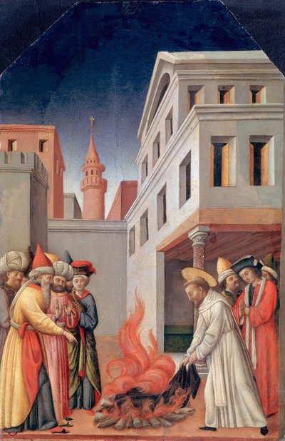 The Miracle of Holy Fire before the Sultan, c. 1440 by Antonio Vivarini