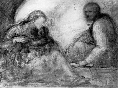 The Madonna and Child and St Joseph by Antonio da Correggio
