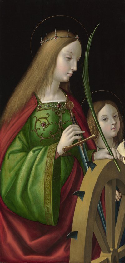 Saint Catherine of Alexandria (Painting by Antonio Solario, c. 1502-1518) by Antonio da Solario