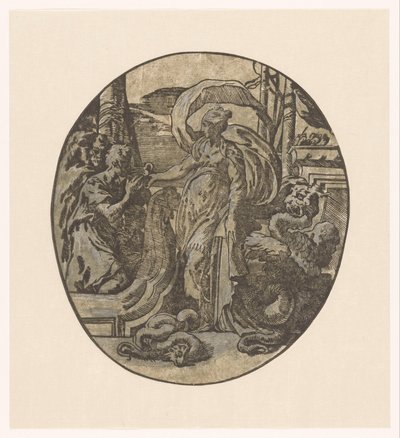 Odysseus on the Island of Circe by Antonio da Trento (possibly)