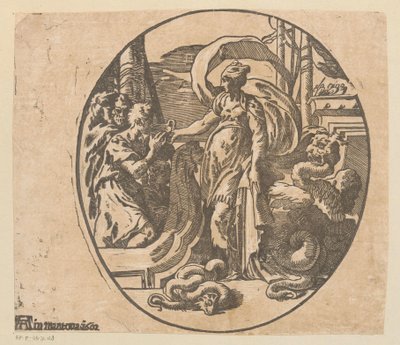 Odysseus on the Island of Circe by Antonio da Trento (possibly)