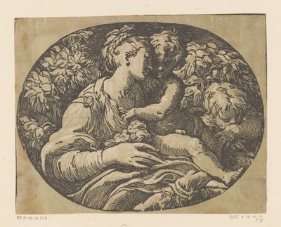 Mary with Child and John the Baptist by Antonio da Trento