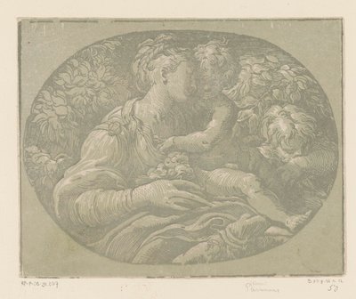 Mary with Child and John the Baptist by Antonio da Trento