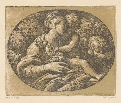 Mary with Child and John the Baptist by Antonio da Trento