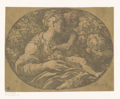 Maria with Child and John the Baptist, Maria with the Rose by Antonio da Trento