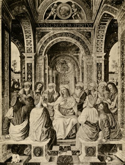 The Outpouring of the Holy Spirit by Antonio da circle of Monza