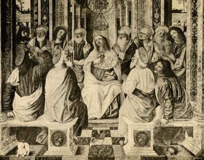 The Outpouring of the Holy Spirit by Antonio da circle of Monza