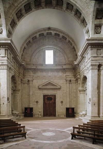 Interior view of church of St. Biagio by Antonio da the elder Sangallo