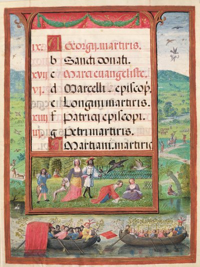 The Month of April, Miniatures from 
