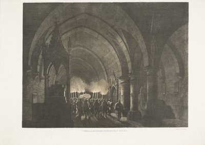 Torchbearers in Church by Antonio de Pian
