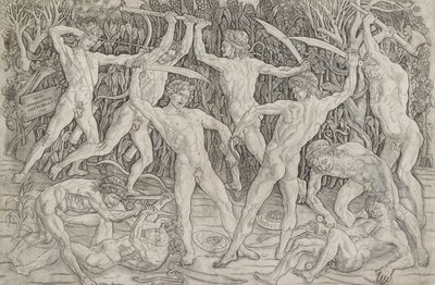 Battle of Nude Men, c. 1470-1475 by Antonio Pollaiuolo