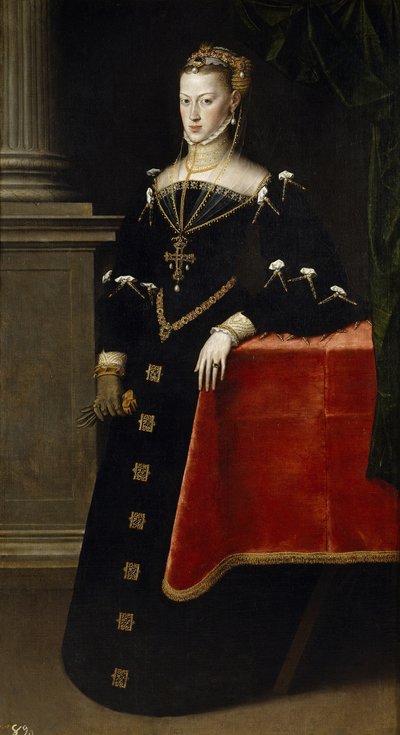 Portrait of Archduchess Maria of Austria, Holy Roman Empress by Antonis Mor