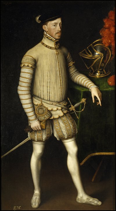 Portrait of Holy Roman Emperor Maximilian II of Austria, 1550 by Antonis Mor
