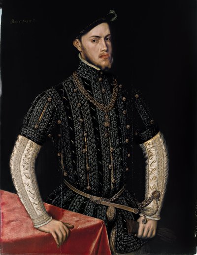 Portrait of Philip II 1527-1598, King of Spain and Portugal, c. 1550 by Antonis Mor