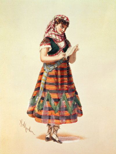 Hortense Schneider in Her Role in Offenbach