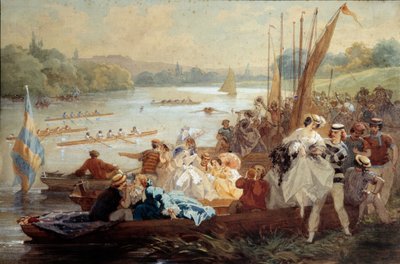 Regattas at Argenteuil by Antony Paul Emile Morlon