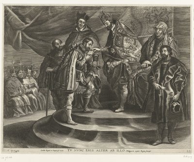 Abdication of Charles V; Entry of Ferdinand into Ghent in 1635 by Antony van der Does