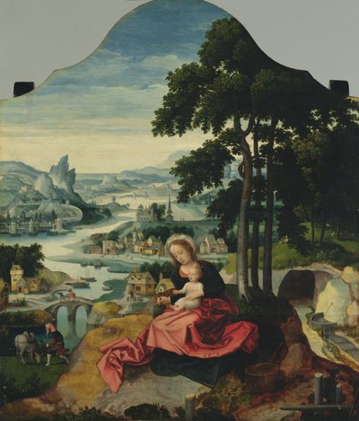 The Rest on the Flight into Egypt by Antwerp Master Antwerp Master