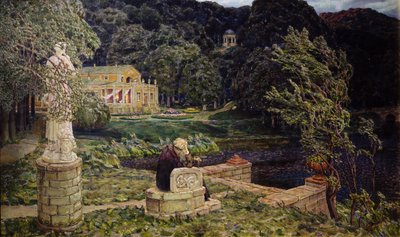 In the Old Park. All in the Past by Apollinari Mikhailovich Vasnetsov