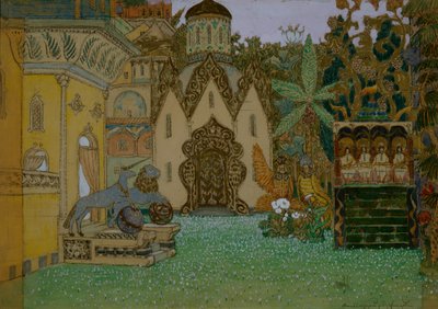 Stage Design for the Opera The Legend of the Invisible City of Kitezh and the Maiden Fevronia by N. Rimsky-Korsakov by Apollinari Mikhailovich Vasnetsov