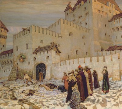 The Killing Ground (Reconstruction of Old Moscow) by Apollinari Mikhailovich Vasnetsov
