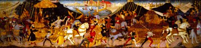 Cassone Panel, Triumph of Caesar by Apollonio di Giovanni di Tommaso