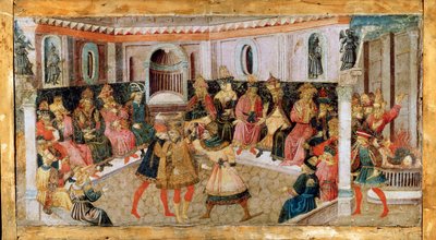 The Assassination of Julius Caesar by Apollonio di Giovanni di Tommaso