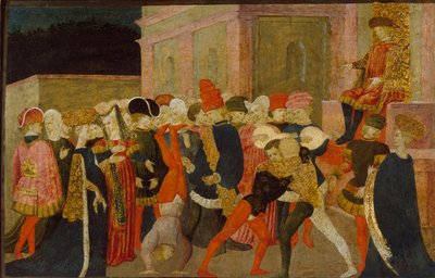 The Rape of the Sabine Women by Apollonio di Giovanni di Tommaso