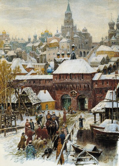 Moscow in the 17th Century by Appolinari Mikhaylovich Vasnetsov