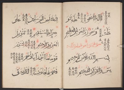 Quran, BL IO Islamic 3440, f.13v-14r by Arabic School