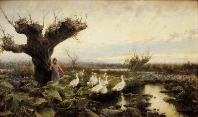 The little goose keeper by Arcadi Mas i Fondevila