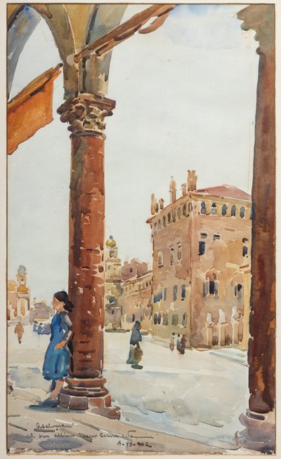 Square in Carpi by Arcangelo Salvarani