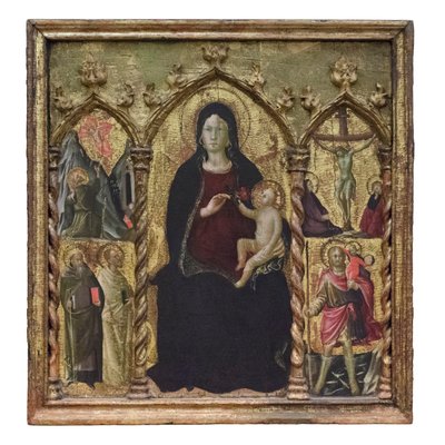 Madonna and Child Enthroned by Arcangelo di Cola da Camerino